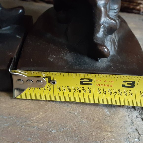 Vintage Solid Brass Tug of War Bookends - Picture 10 of 10